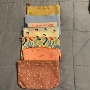 IPSY Makeup Cosmetic Bags - Lot of 6 - No Makeup Included
